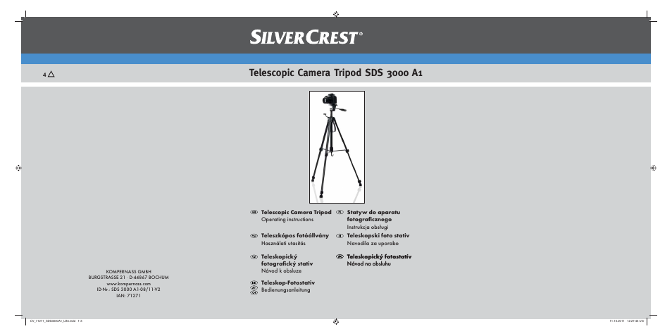 Silvercrest SDS 3000 A1 User Manual | 60 pages