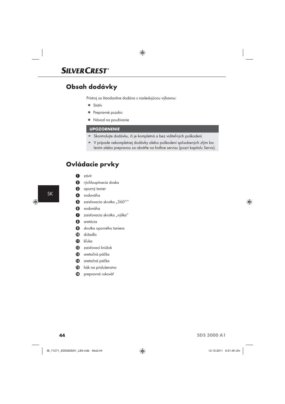Silvercrest SDS 3000 A1 User Manual | Page 46 / 60