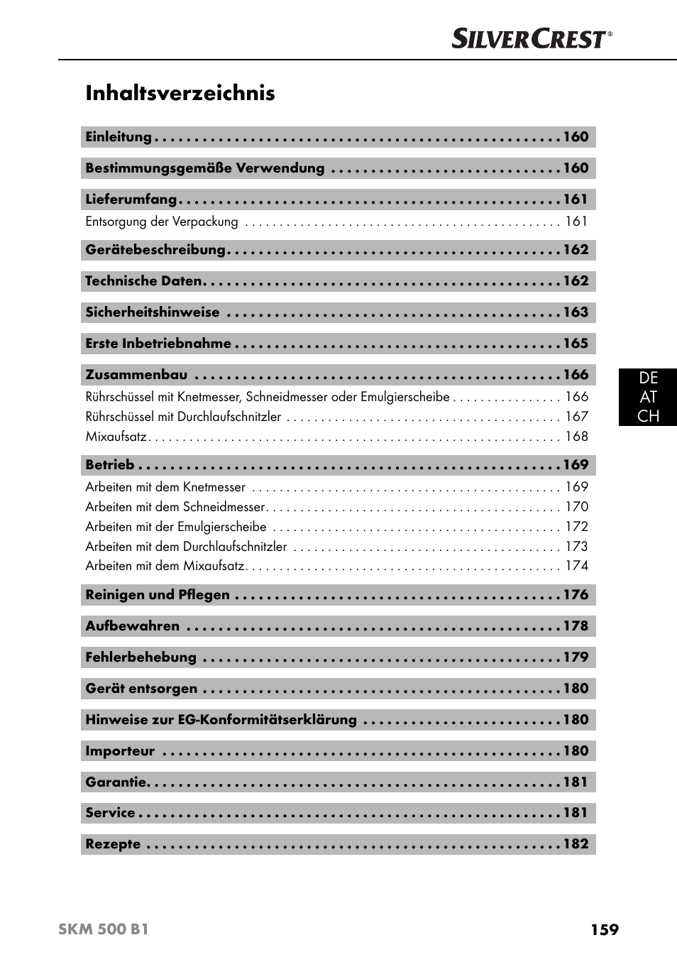 Silvercrest SKM 500 B1 User Manual | Page 162 / 193