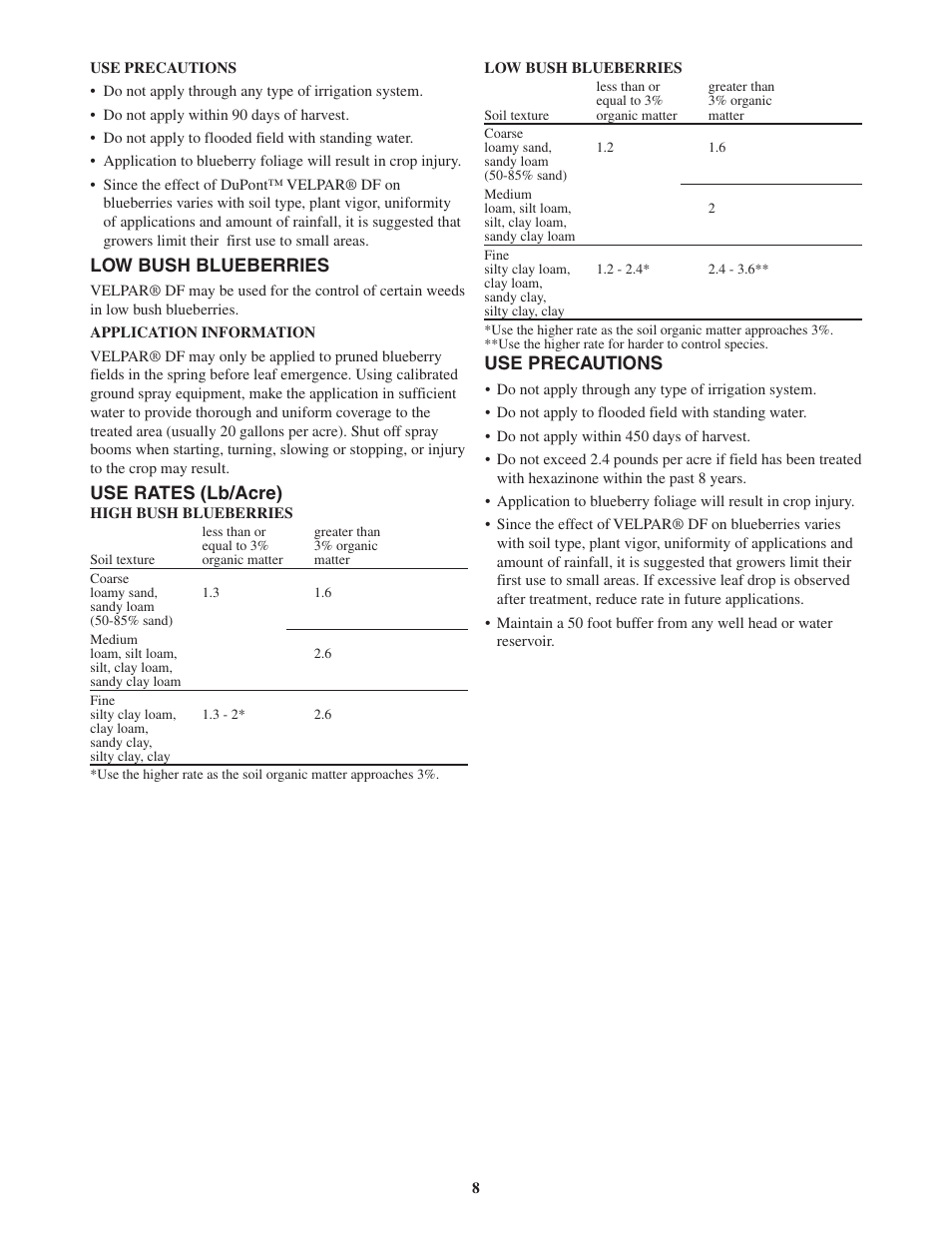 DuPont Authentication Velpar H - 65190 User Manual | Page 10 / 27