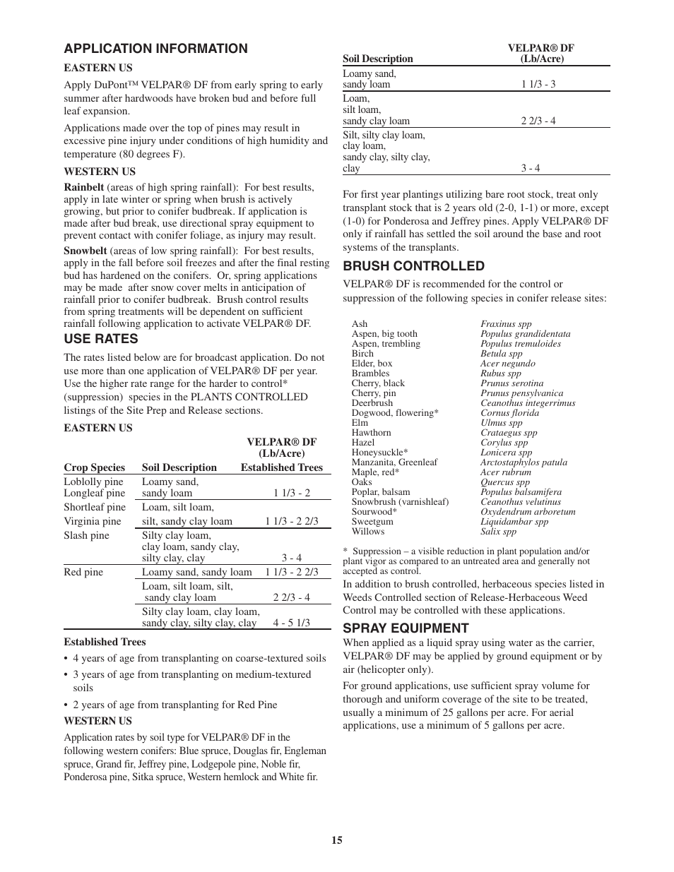 DuPont Authentication Velpar H - 65190 User Manual | Page 17 / 27