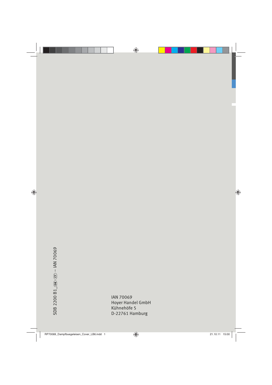 Silvercrest SDB 2200 B1 User Manual | Page 22 / 22