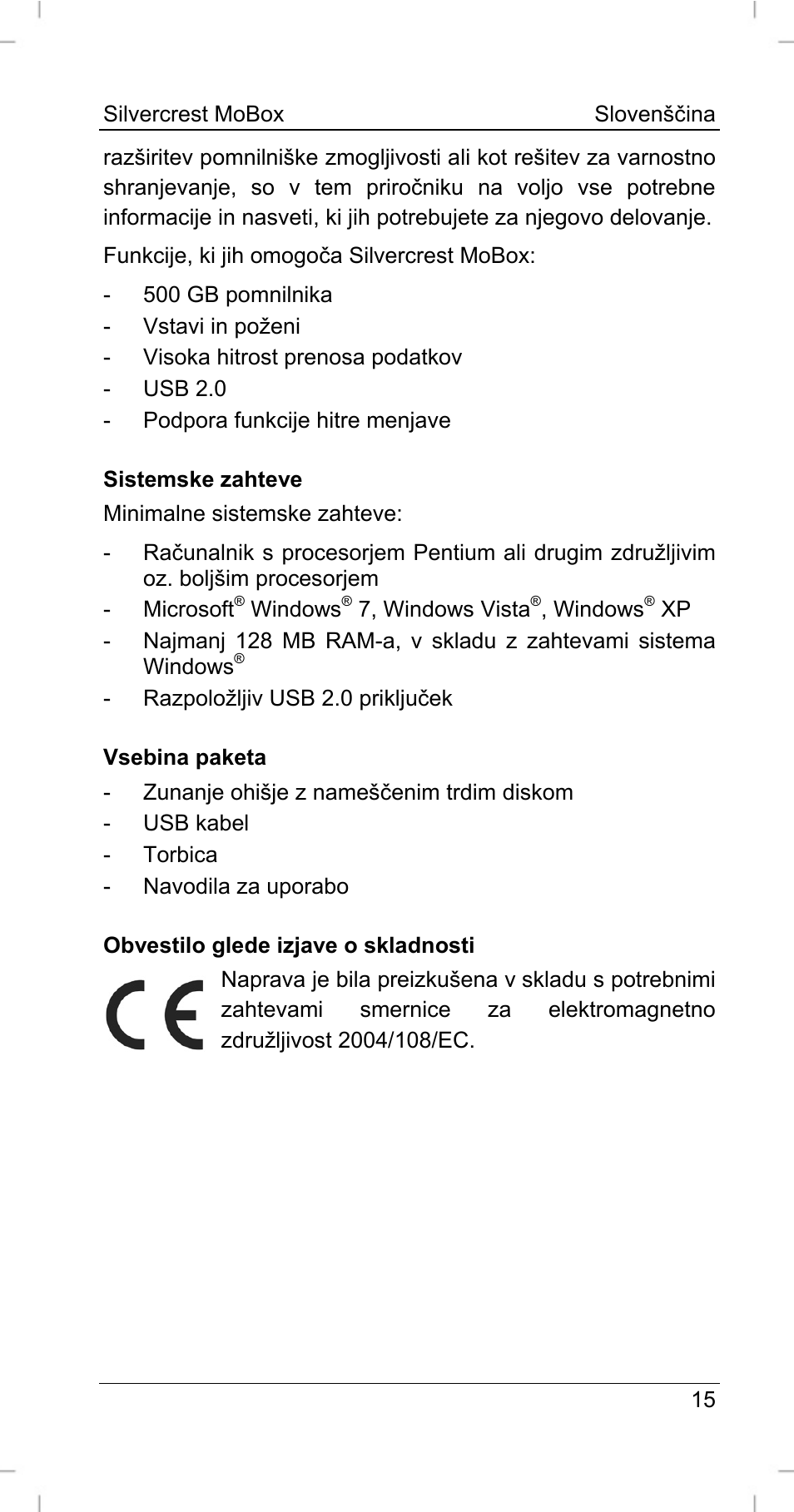 Silvercrest MoBox 500 User Manual | Page 17 / 44