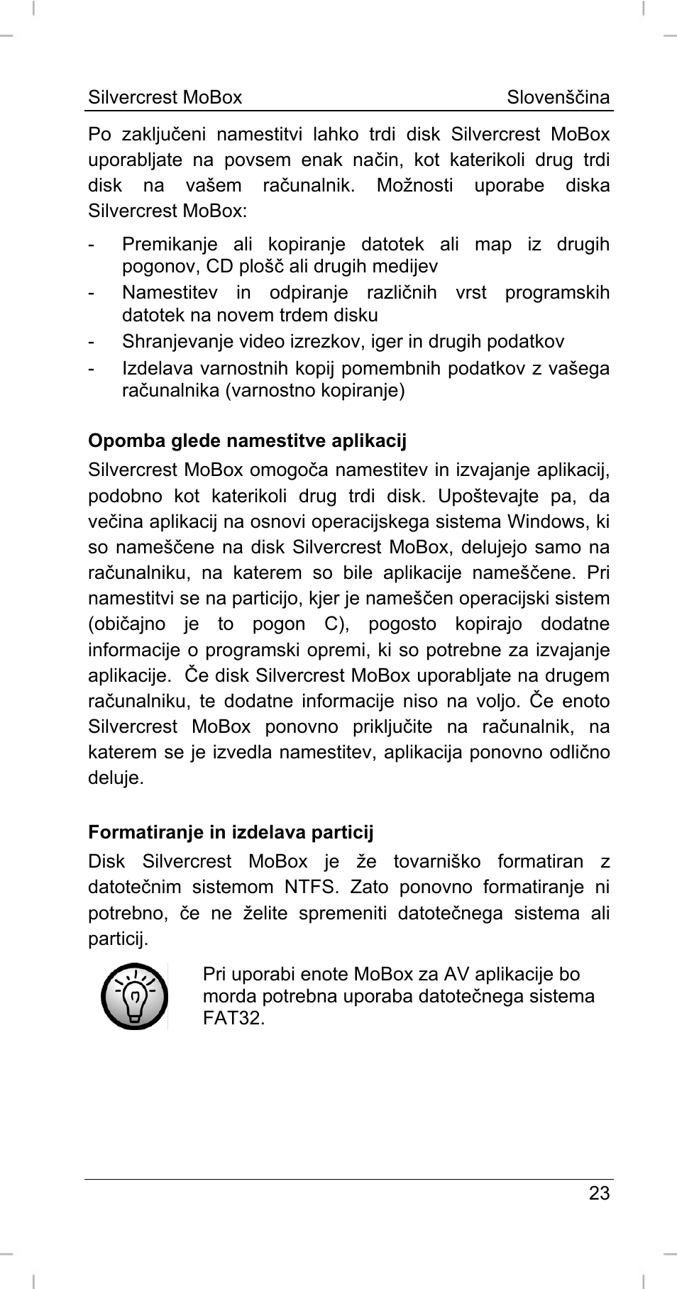 Silvercrest MoBox 500 User Manual | Page 25 / 44