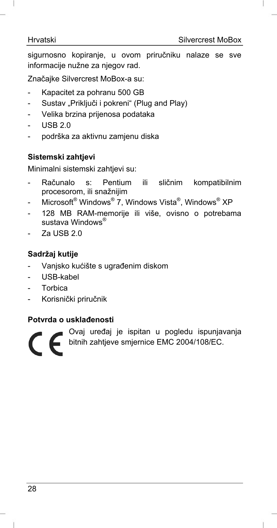 Silvercrest MoBox 500 User Manual | Page 30 / 44