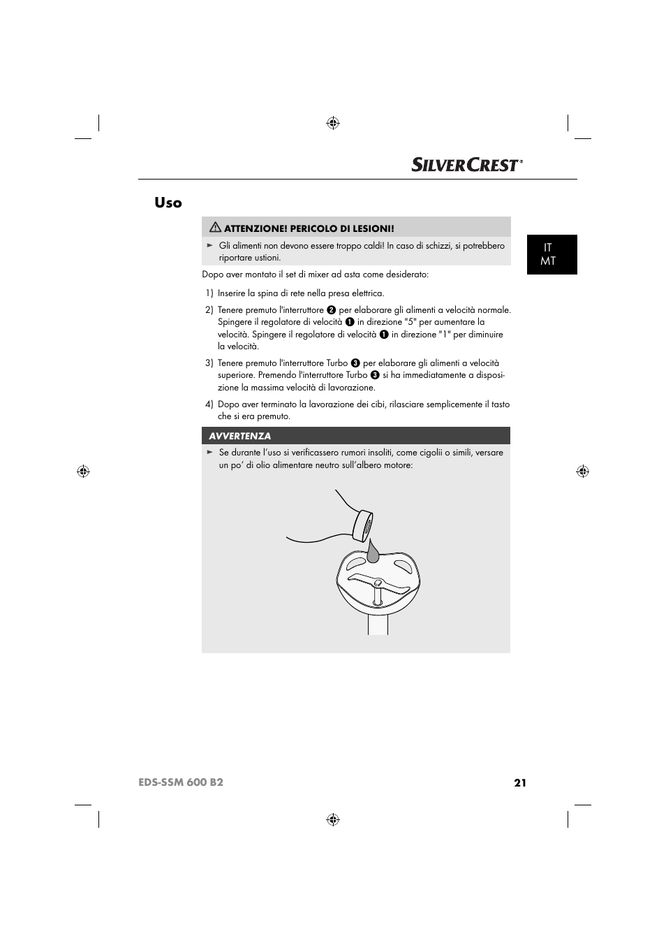 It mt | Silvercrest EDS-SSM 600 B2 User Manual | Page 23 / 58