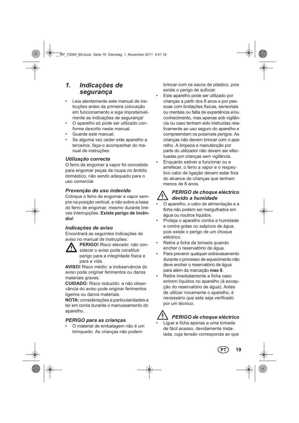 Indicações de segurança | Silvercrest SDB 2200 B1 User Manual | Page 21 / 46