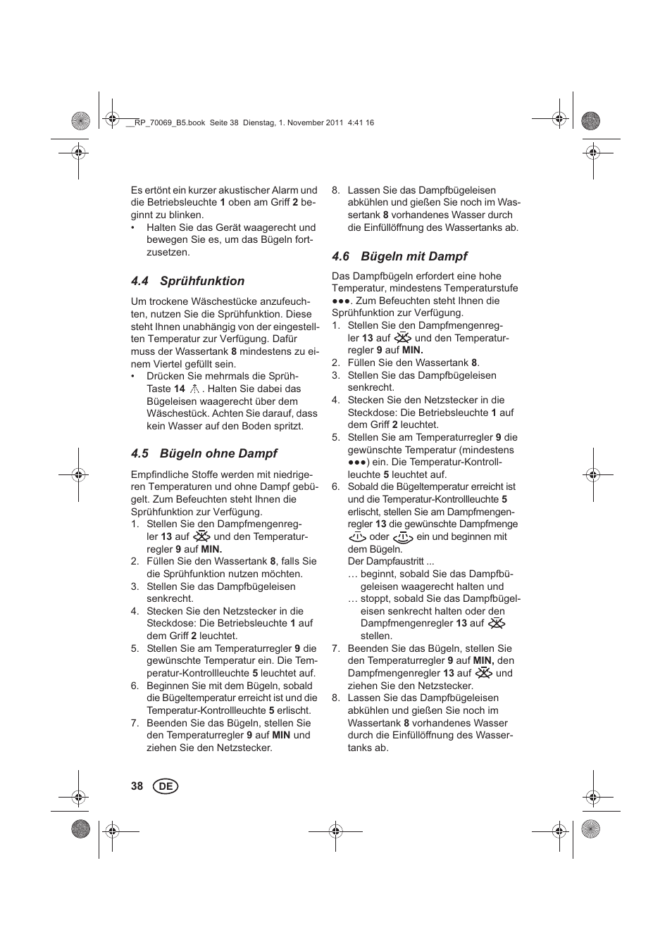 Silvercrest SDB 2200 B1 User Manual | Page 40 / 46