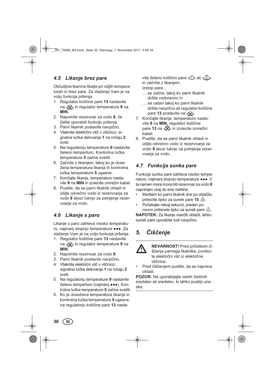 išenje | Silvercrest SDB 2200 B1 User Manual | Page 32 / 62