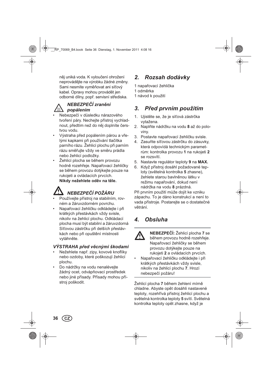 Rozsah dodávky, Ped prvním použitím, Obsluha | Silvercrest SDB 2200 B1 User Manual | Page 38 / 62