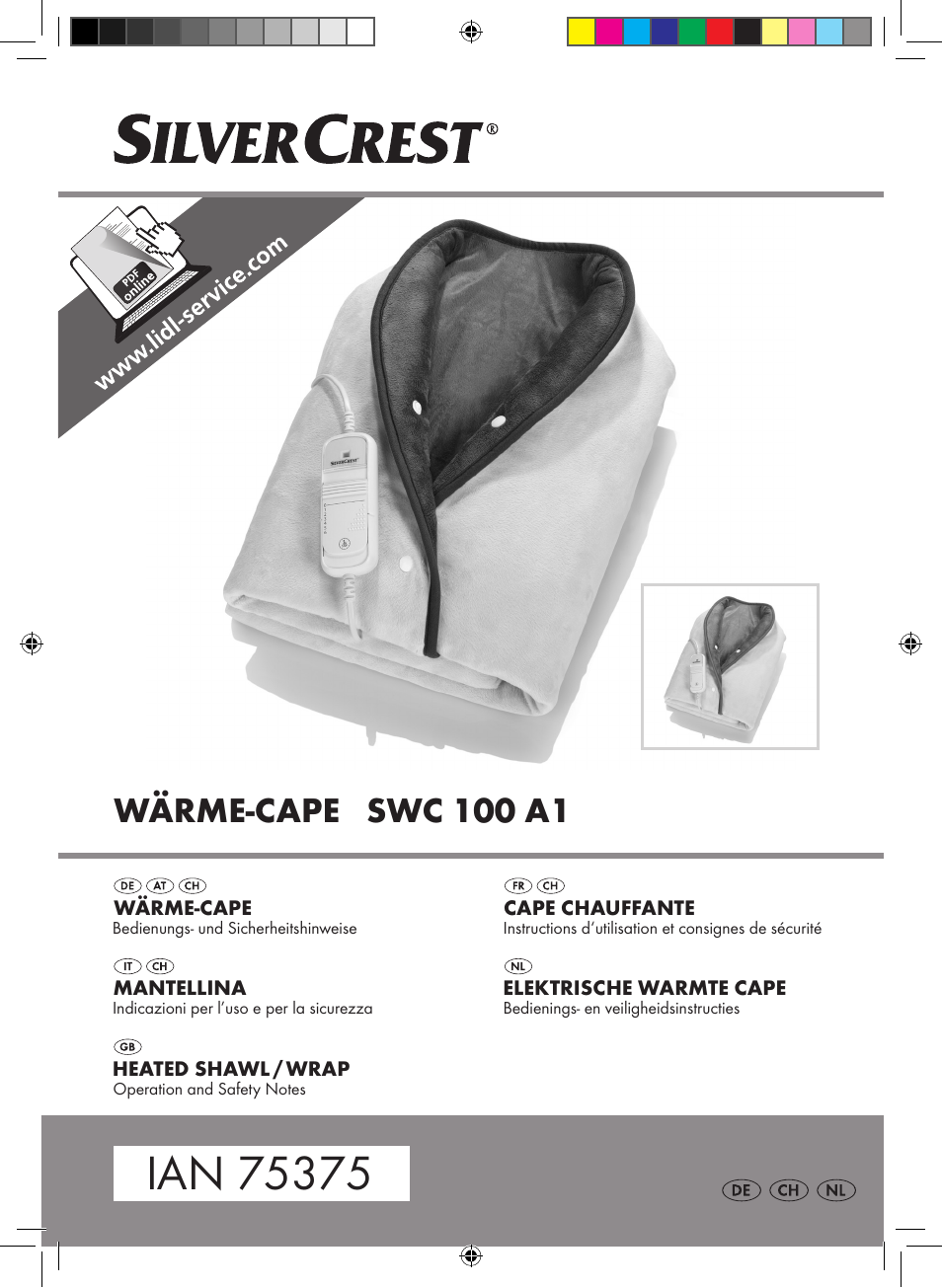 Silvercrest SWC 100 A1 User Manual | 44 pages