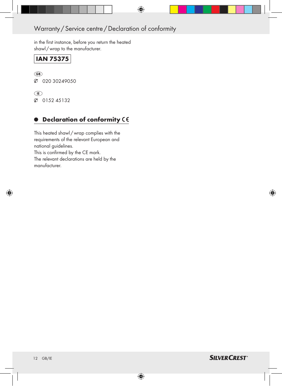 Silvercrest SWC 100 A1 User Manual | Page 11 / 12
