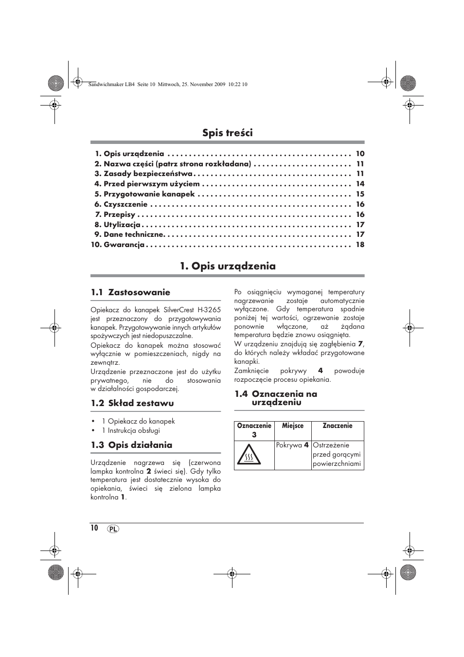 Silvercrest H-3265 User Manual | Page 12 / 70