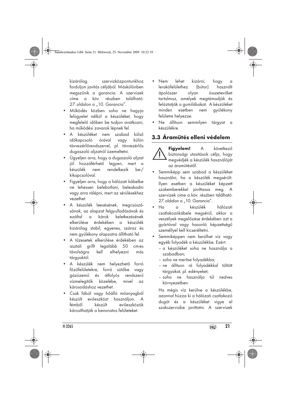 Silvercrest H-3265 User Manual | Page 23 / 70