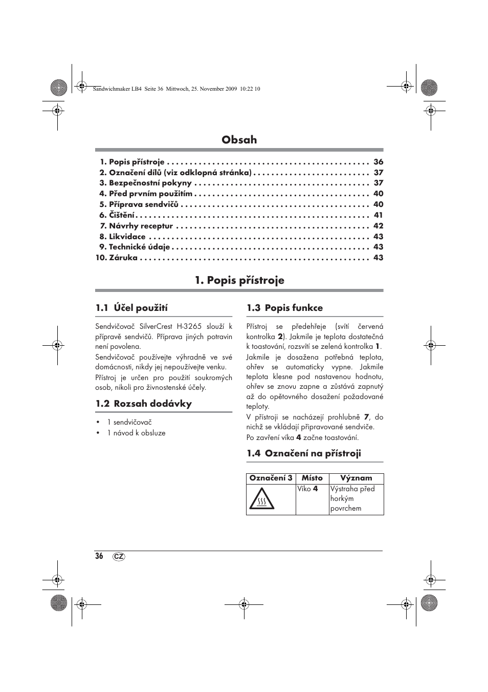 Silvercrest H-3265 User Manual | Page 38 / 70