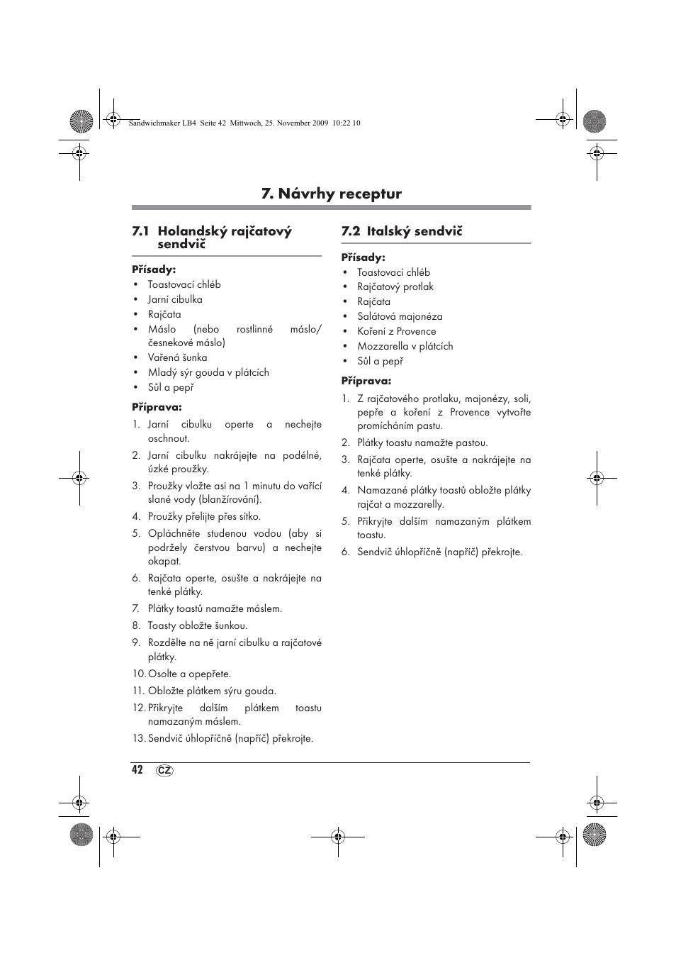 Návrhy receptur | Silvercrest H-3265 User Manual | Page 44 / 70