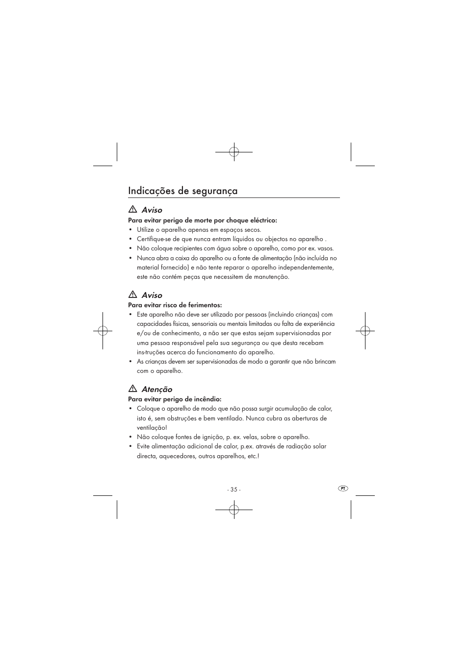 Indicações de segurança | Silvercrest SPUV 90 A1/SPUH 90 A1 User Manual | Page 37 / 82