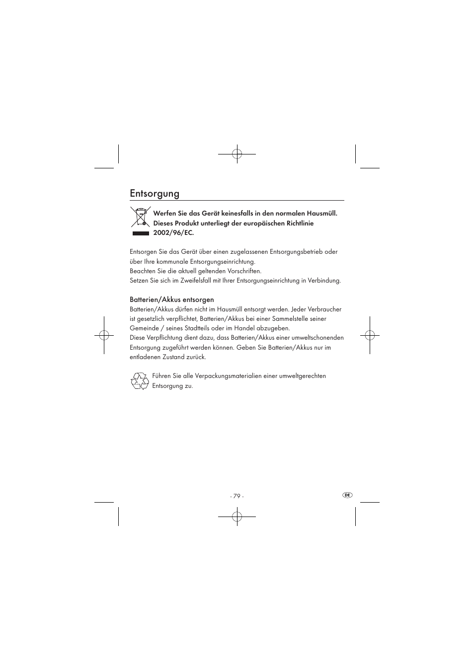 Entsorgung | Silvercrest SPUV 90 A1/SPUH 90 A1 User Manual | Page 81 / 82