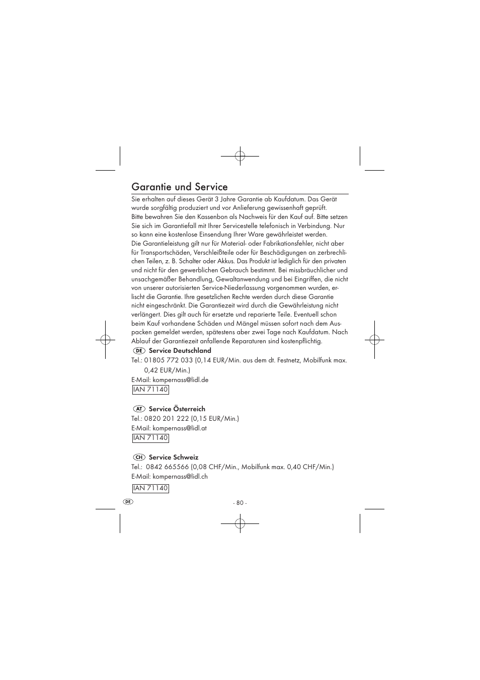 Garantie und service | Silvercrest SPUV 90 A1/SPUH 90 A1 User Manual | Page 82 / 82