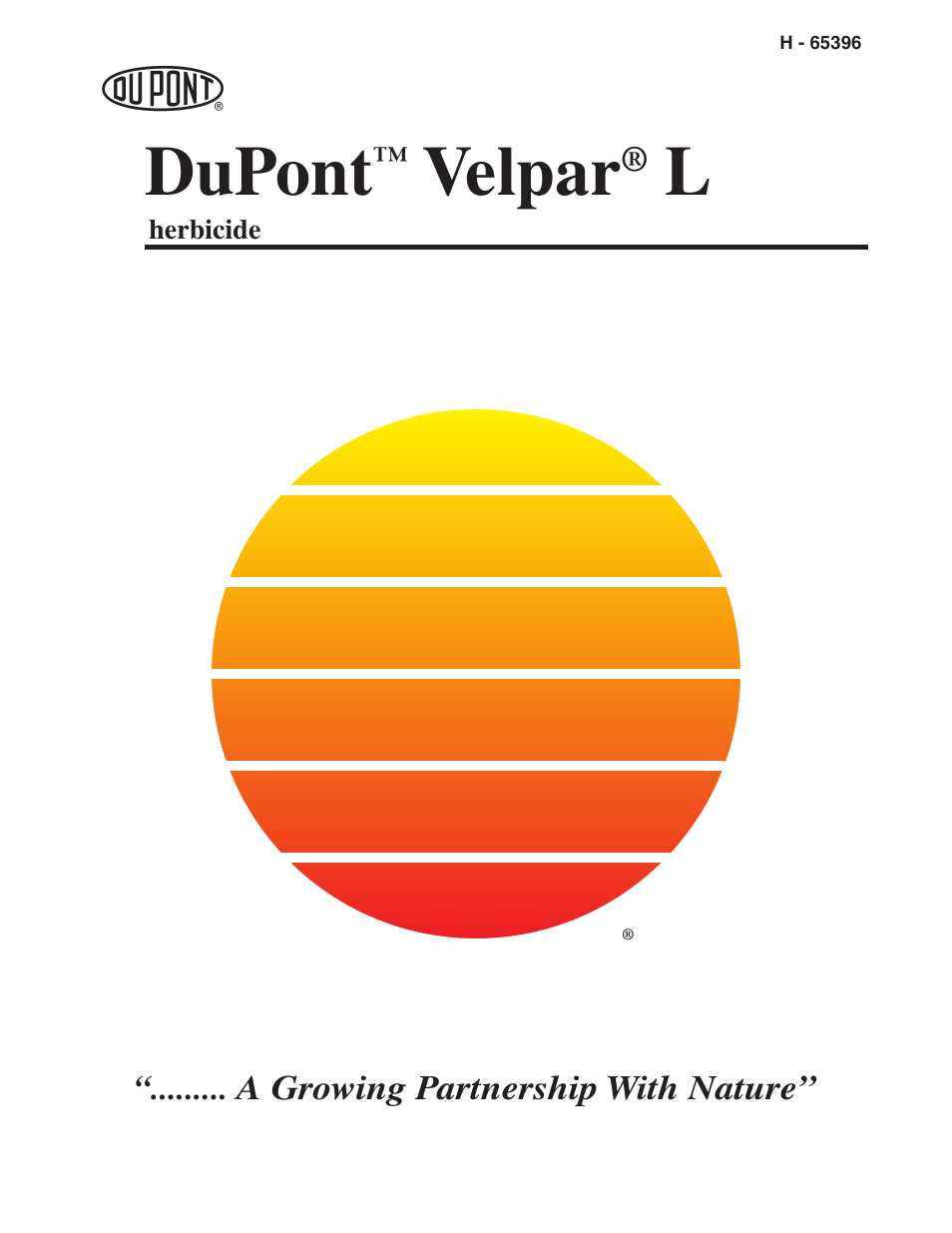 DuPont Authentication Velpar H - 65396 User Manual | 27 pages