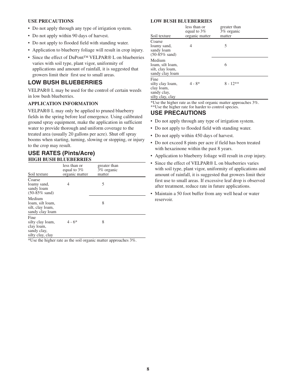 DuPont Authentication Velpar H - 65396 User Manual | Page 10 / 27