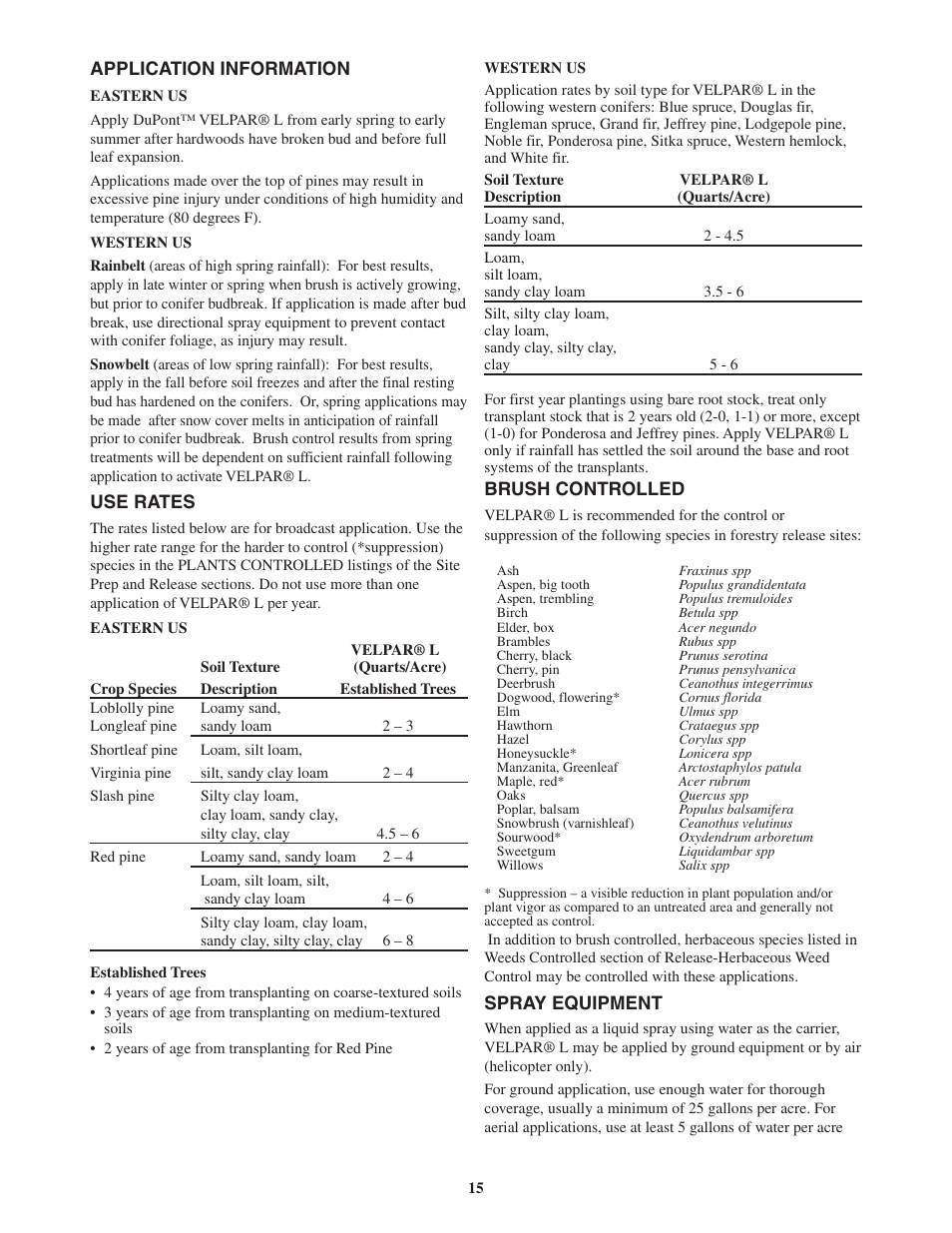 DuPont Authentication Velpar H - 65396 User Manual | Page 17 / 27