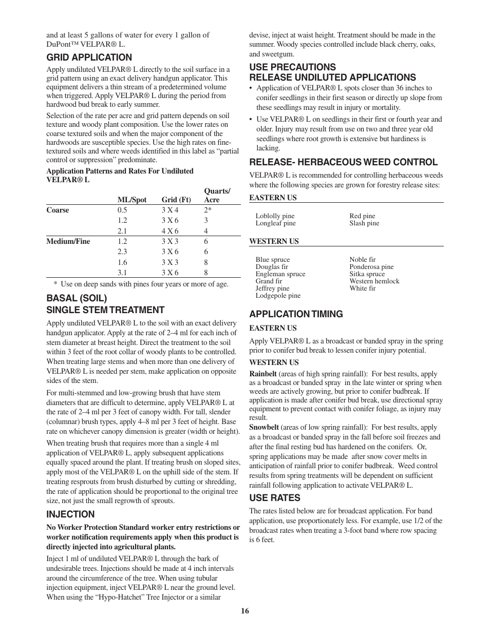 DuPont Authentication Velpar H - 65396 User Manual | Page 18 / 27