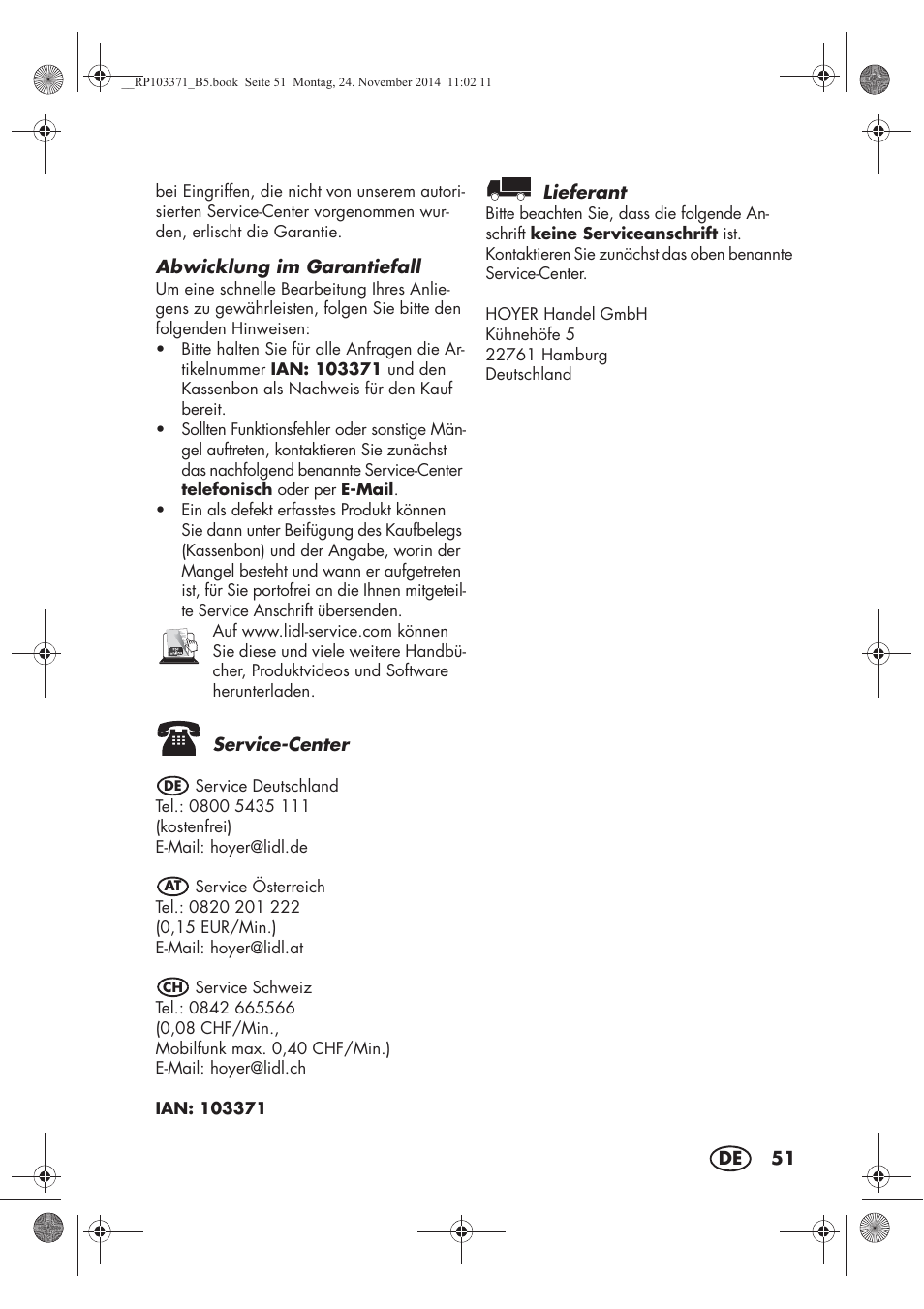 Silvercrest SSM 175 B2 User Manual | Page 53 / 54