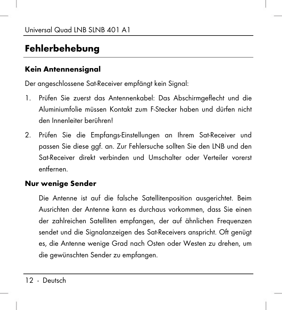 Fehlerbehebung | Silvercrest SLNB 401 A1 User Manual | Page 14 / 68