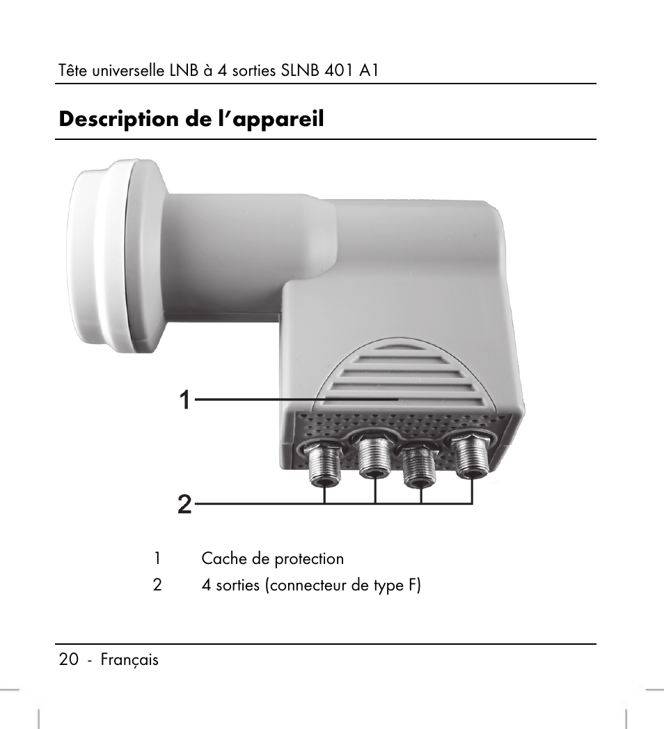 Description de l’appareil | Silvercrest SLNB 401 A1 User Manual | Page 22 / 68