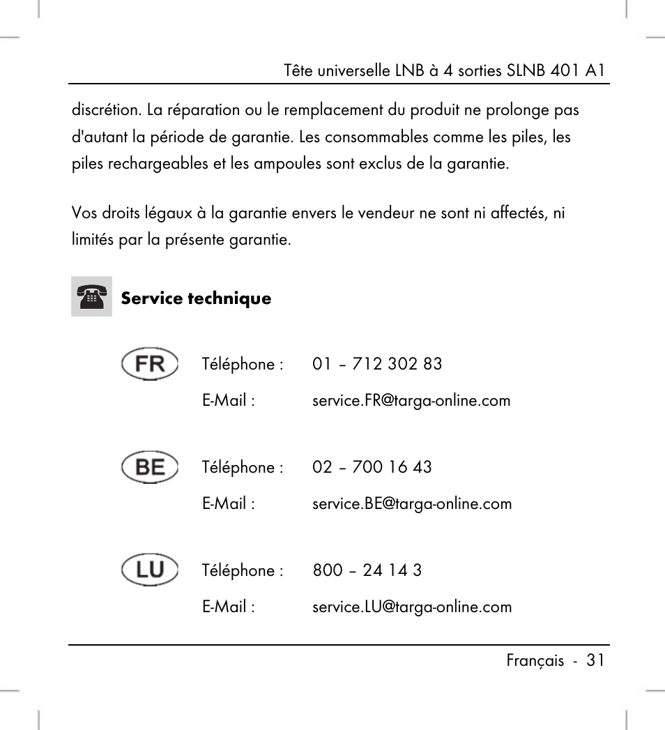 Silvercrest SLNB 401 A1 User Manual | Page 33 / 68