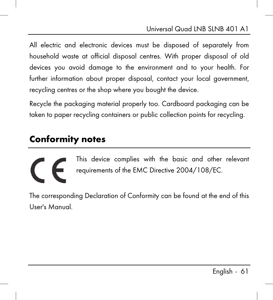 Silvercrest SLNB 401 A1 User Manual | Page 63 / 68