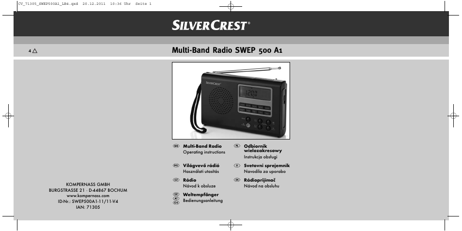 Silvercrest SWEP 500 A1 User Manual | 226 pages