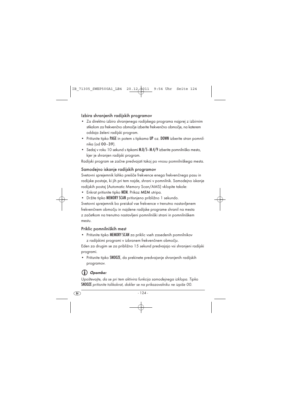 Silvercrest SWEP 500 A1 User Manual | Page 126 / 226