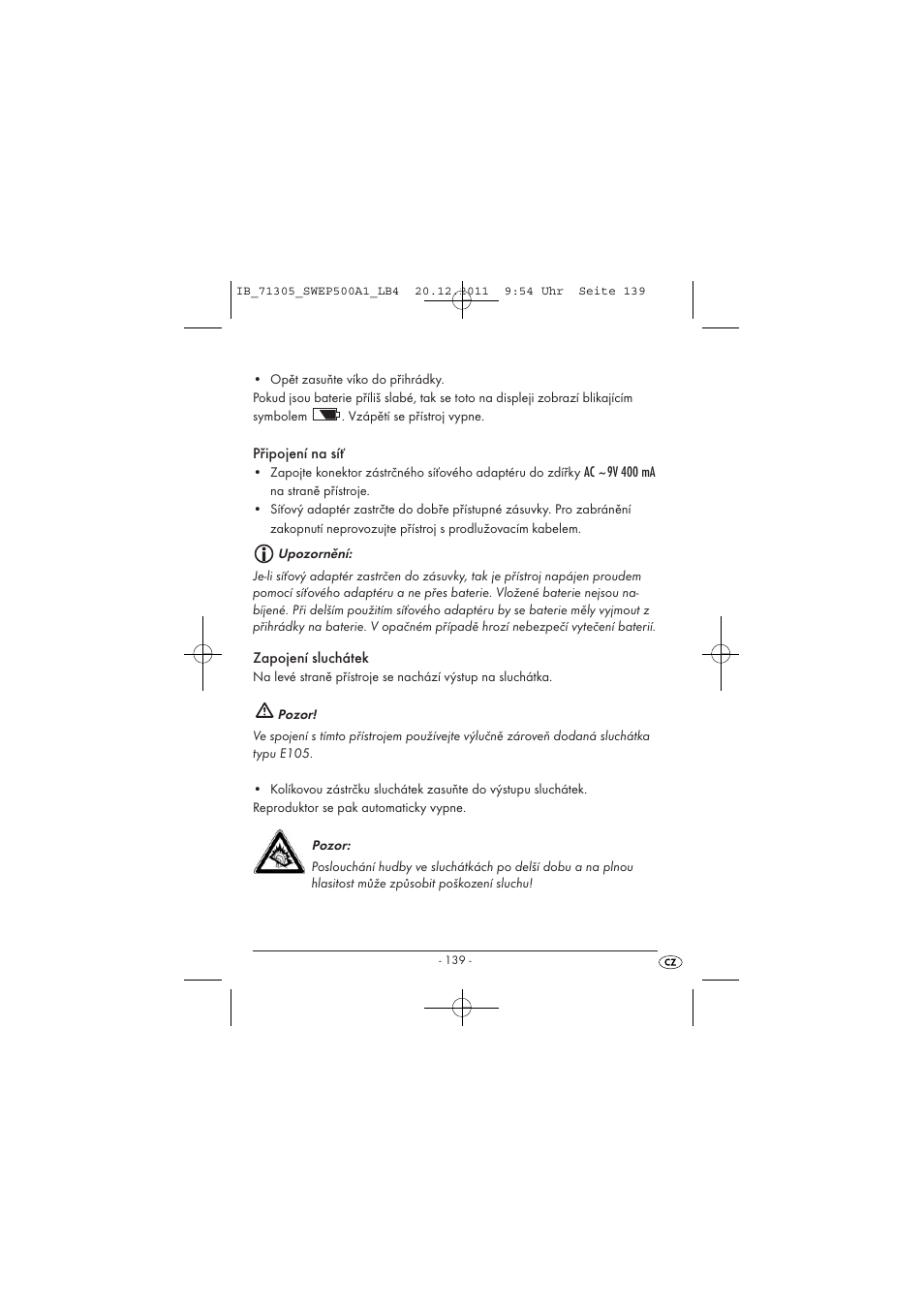 Silvercrest SWEP 500 A1 User Manual | Page 141 / 226