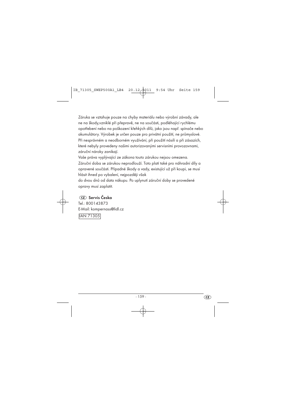 Silvercrest SWEP 500 A1 User Manual | Page 161 / 226