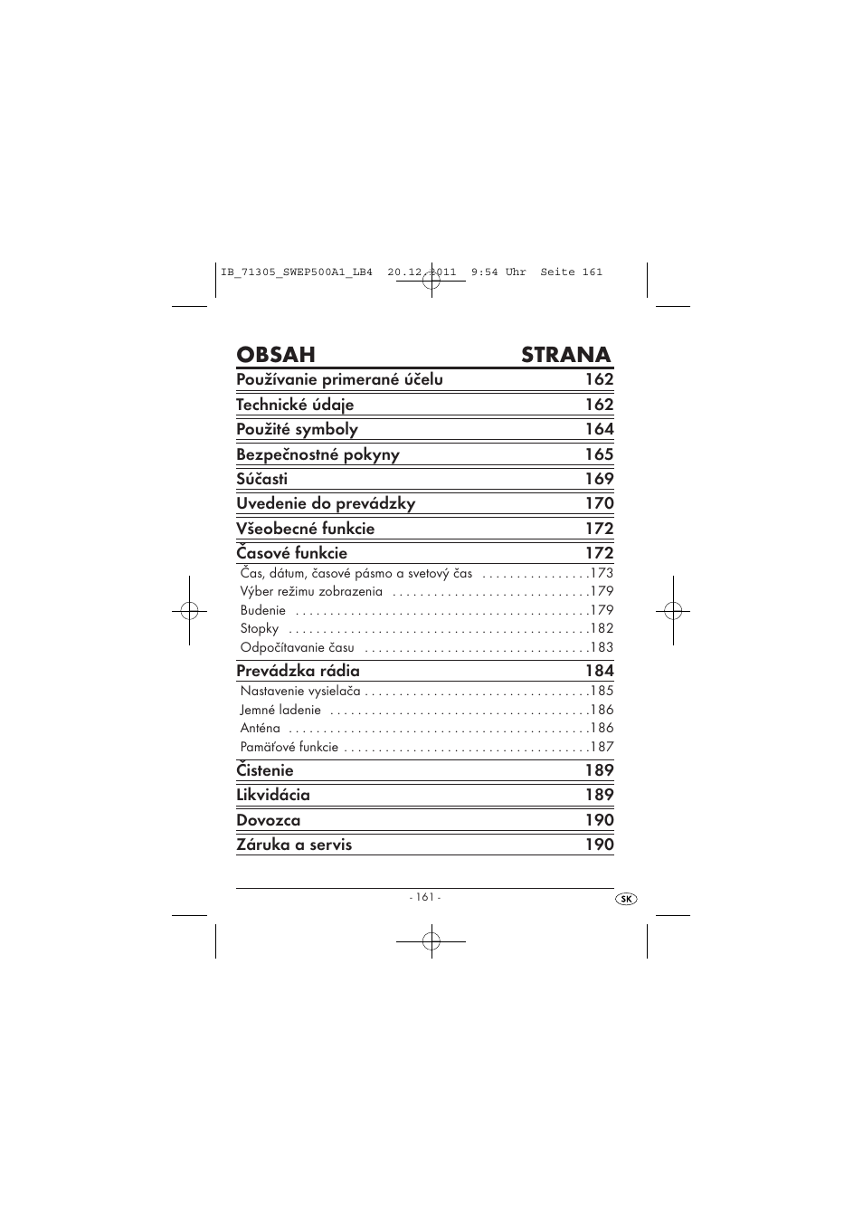 Silvercrest SWEP 500 A1 User Manual | Page 163 / 226