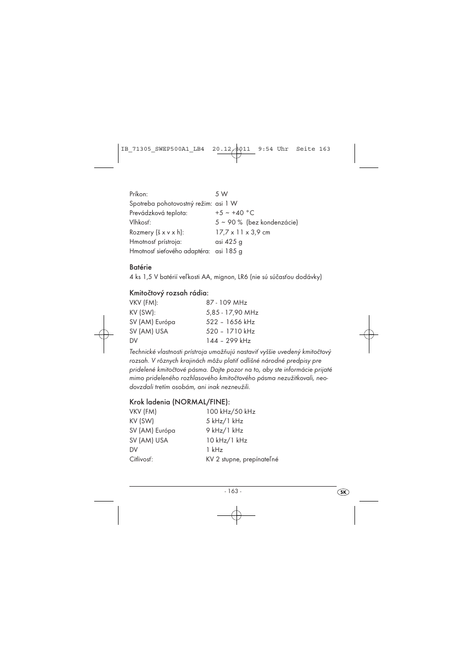 Silvercrest SWEP 500 A1 User Manual | Page 165 / 226