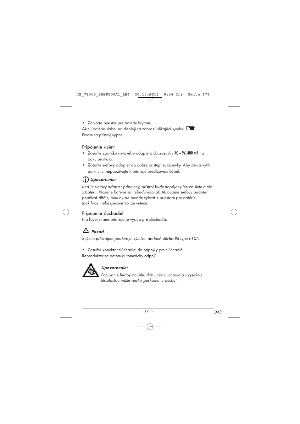 Silvercrest SWEP 500 A1 User Manual | Page 173 / 226