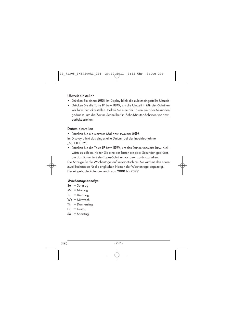 Silvercrest SWEP 500 A1 User Manual | Page 208 / 226