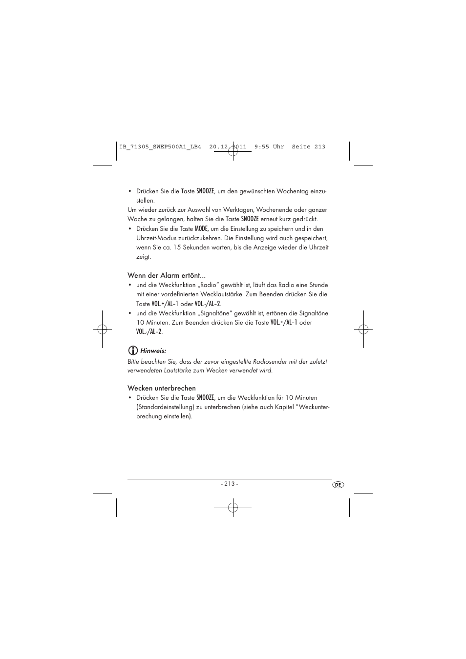 Silvercrest SWEP 500 A1 User Manual | Page 215 / 226
