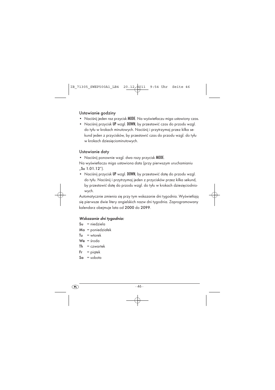 Silvercrest SWEP 500 A1 User Manual | Page 48 / 226