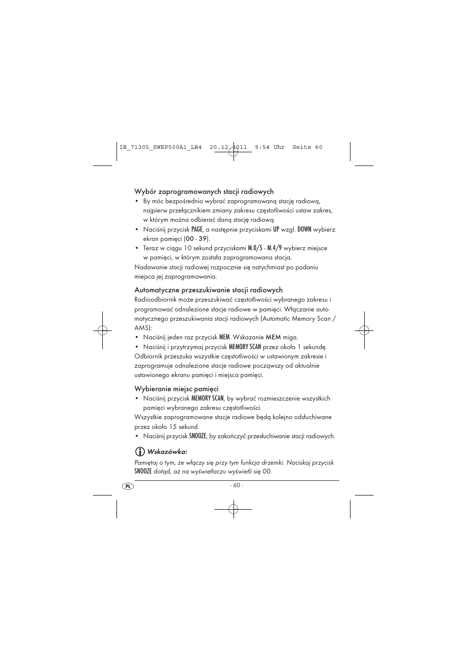 Silvercrest SWEP 500 A1 User Manual | Page 62 / 226