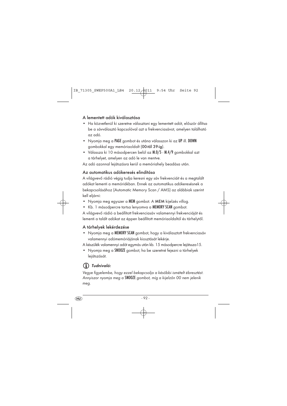 Silvercrest SWEP 500 A1 User Manual | Page 94 / 226