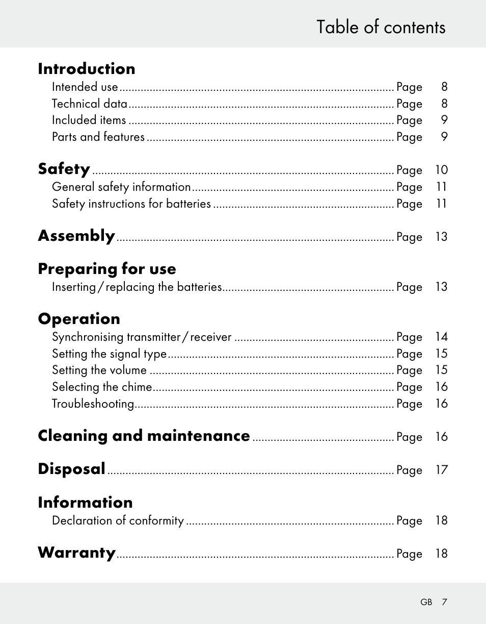 Silvercrest Z31370A/Z31370B User Manual | Page 7 / 100