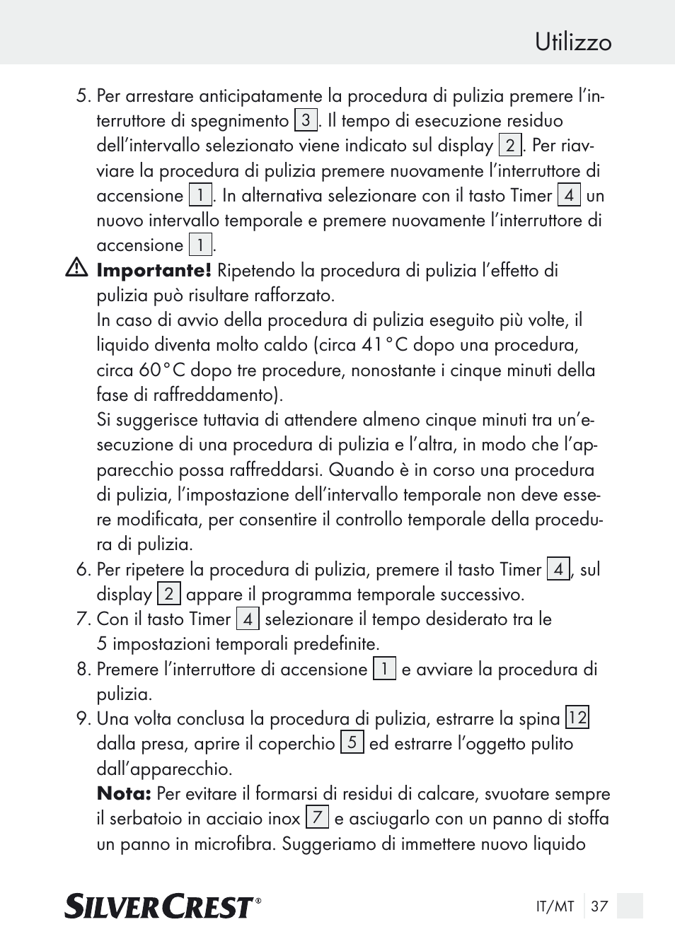 Utilizzo | Silvercrest SUR 46 A1 User Manual | Page 37 / 109