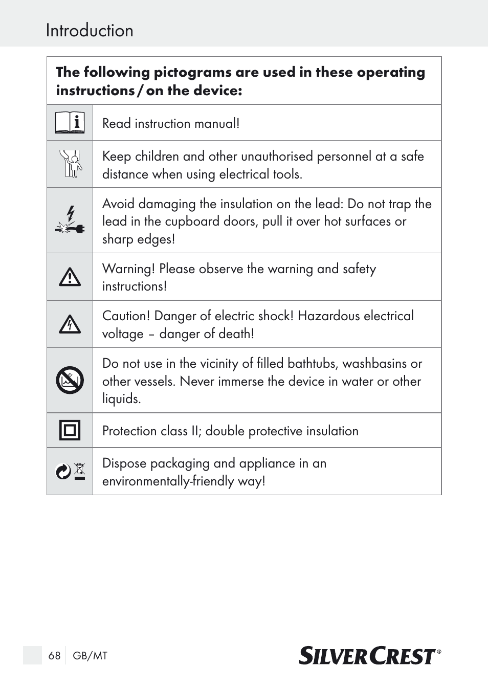 Introduction | Silvercrest SUR 46 A1 User Manual | Page 68 / 109