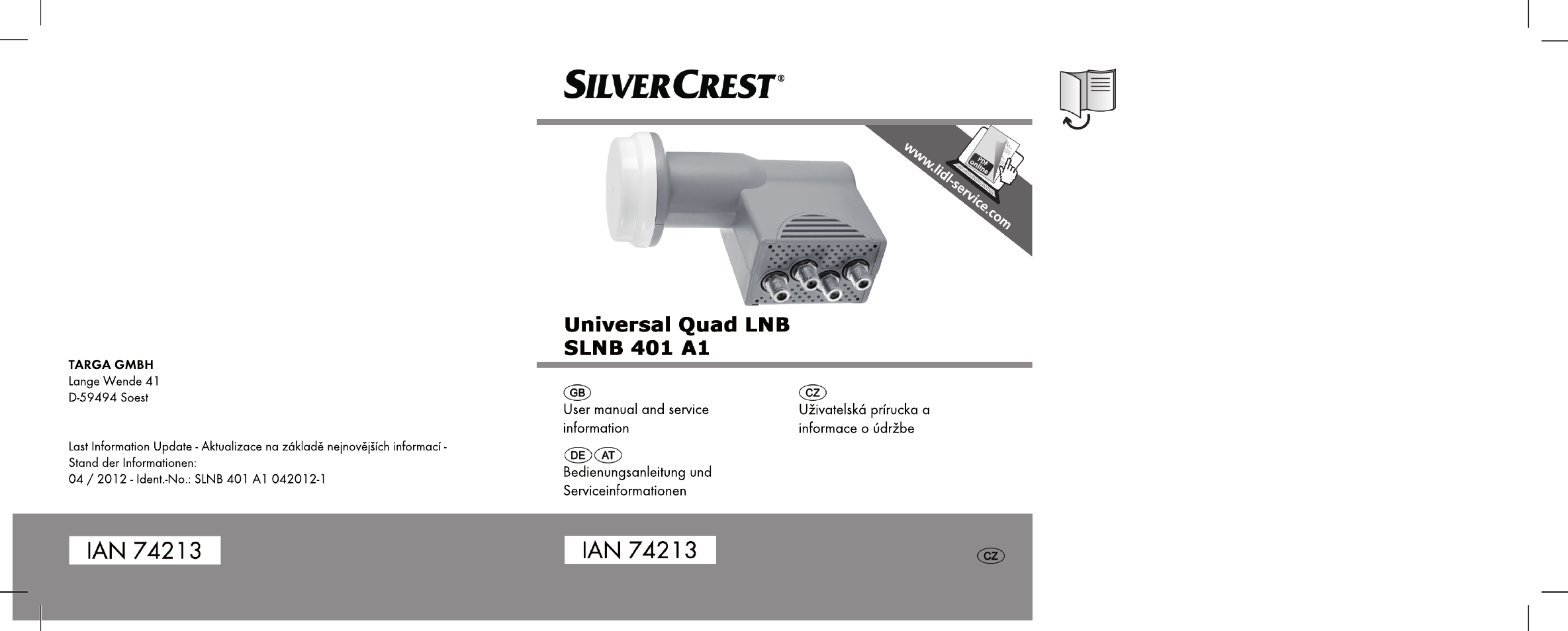 Silvercrest SLNB 401 A1 User Manual | 50 pages