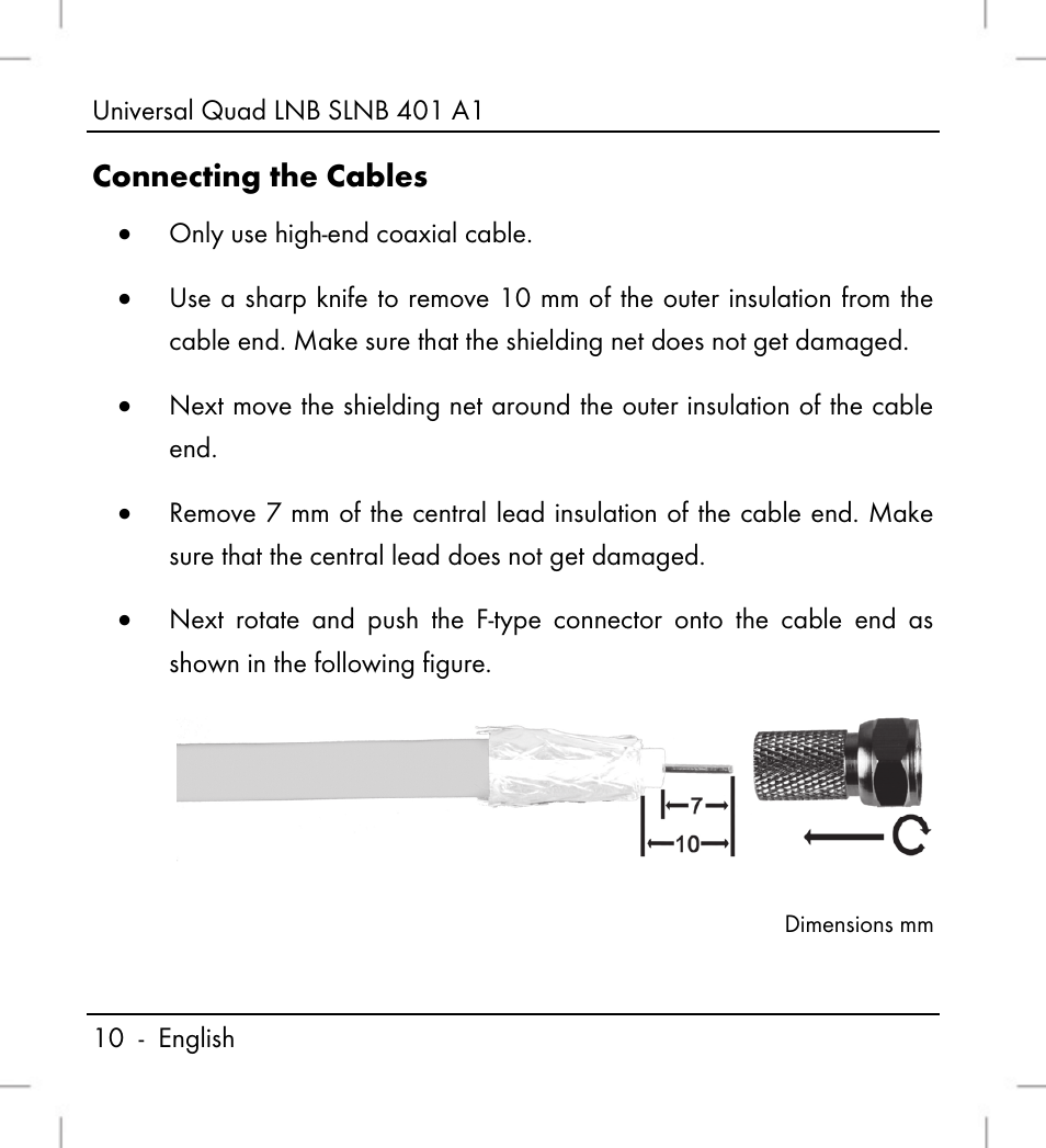 Connecting the cables | Silvercrest SLNB 401 A1 User Manual | Page 12 / 50