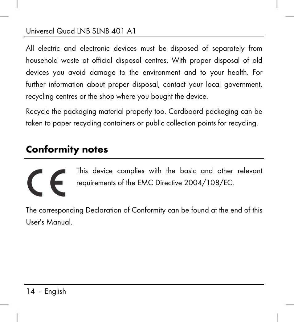 Silvercrest SLNB 401 A1 User Manual | Page 16 / 50